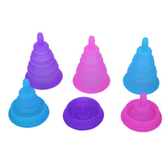 BINGAICUP medical grade silicone menstrual cup Women's menstrual period cup Foldable anti-leakage menstrual cup set