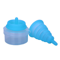 BINGAICUP medical grade silicone menstrual cup Women's menstrual period cup Foldable anti-leakage menstrual cup set